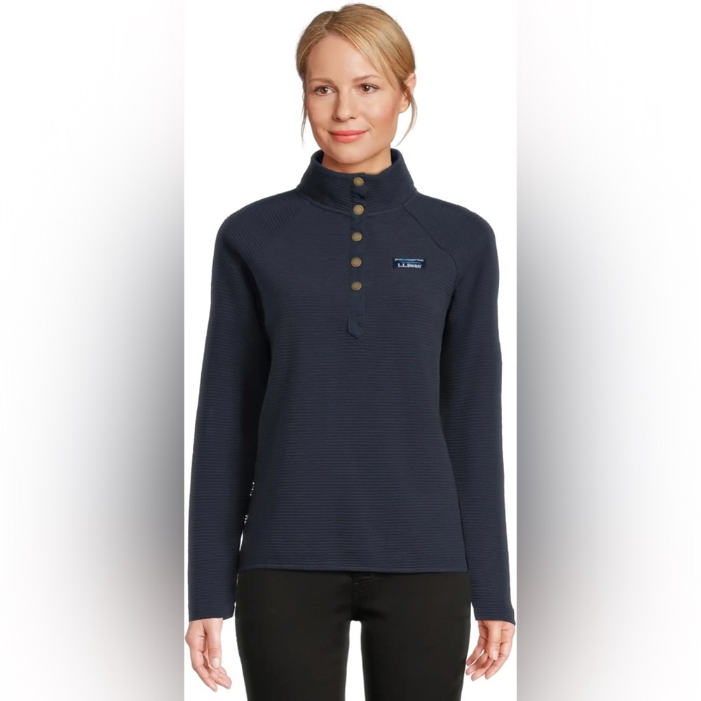 LL BEAN Quarter snap button Pullover 🏔️🥾 - image 2